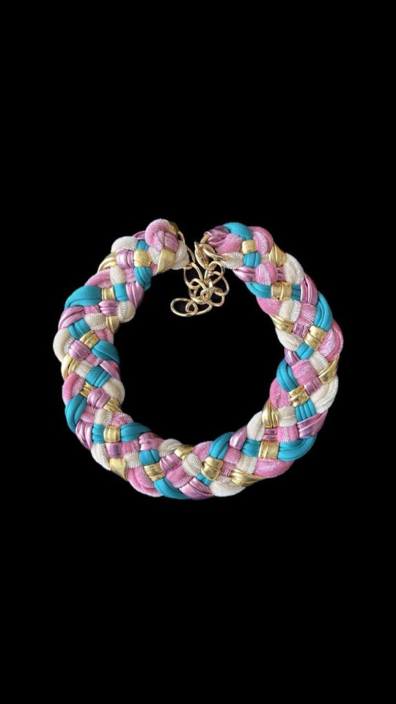 Choker artesanal · Multicolor pastel